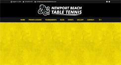 Desktop Screenshot of newportbeachtabletennis.com